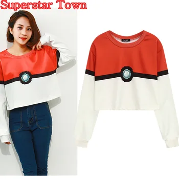 Cropped Hoodie Kawaii Clothes Anime Pocket Monster Ball Sweatshirt Students Dance Sexy Crop Tops Harajuku Style
Cropped Hoodie Kawaii Clothes Anime Pocket Monster Ball Sweatshirt Students Dance Sexy Crop Tops Harajuku Style