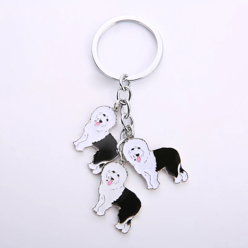 Old English Sheepdog pendant key chains for men women silver color metal alloy pet dog bag charm car keychain key ring holder
Old English Sheepdog pendant key chains for men women silver color metal alloy pet dog bag charm car keychain key ring holder