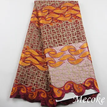High quality nigerian wedding african lace fabric Multicolor guipure lace fabric for party French cord lace Net Lace Material
High quality nigerian wedding african lace fabric Multicolor guipure lace fabric for party French cord lace Net Lace Material