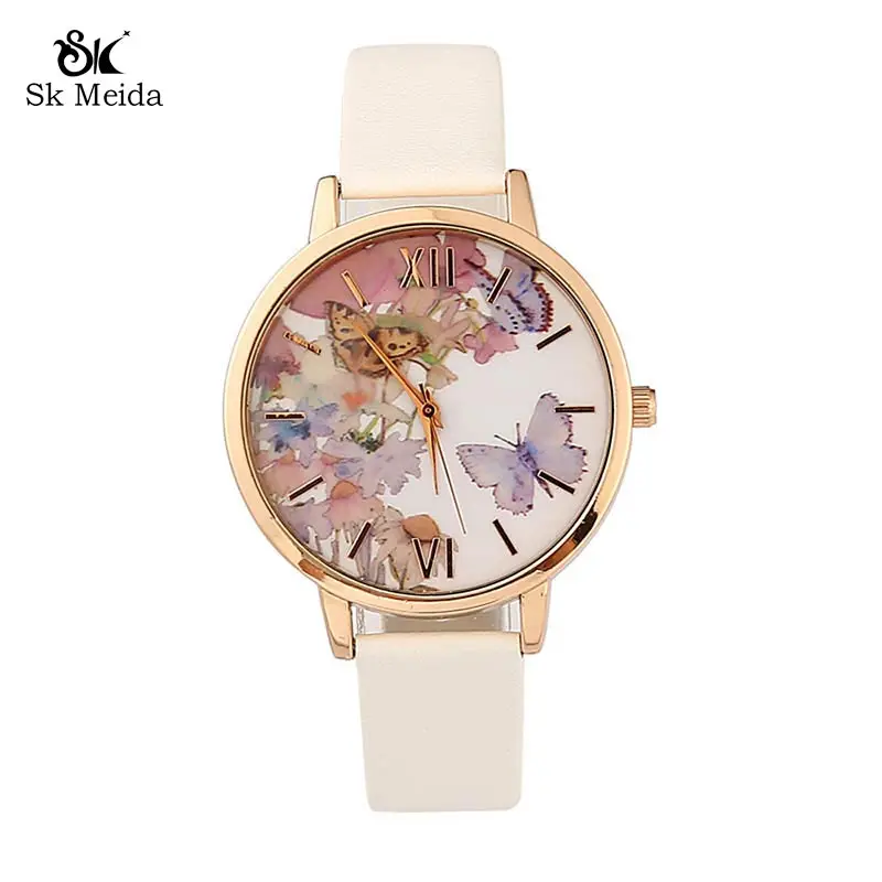 New fashion quartz watch personality design national wind butterfly print women watch Exquisite temperament round clock SW-65
New fashion quartz watch personality design national wind butterfly print women watch Exquisite temperament round clock SW-65