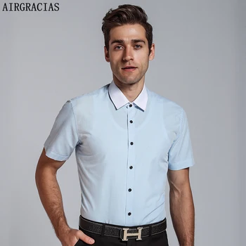 AIRGRACIAS Male Shirt Brand Clothing Mens Short Sleeve Dress Shirt Summer Slim Fit Shirt Size XS-4XL Shirt Men Camisa Masculina
AIRGRACIAS Male Shirt Brand Clothing Mens Short Sleeve Dress Shirt Summer Slim Fit Shirt Size XS-4XL Shirt Men Camisa Masculina