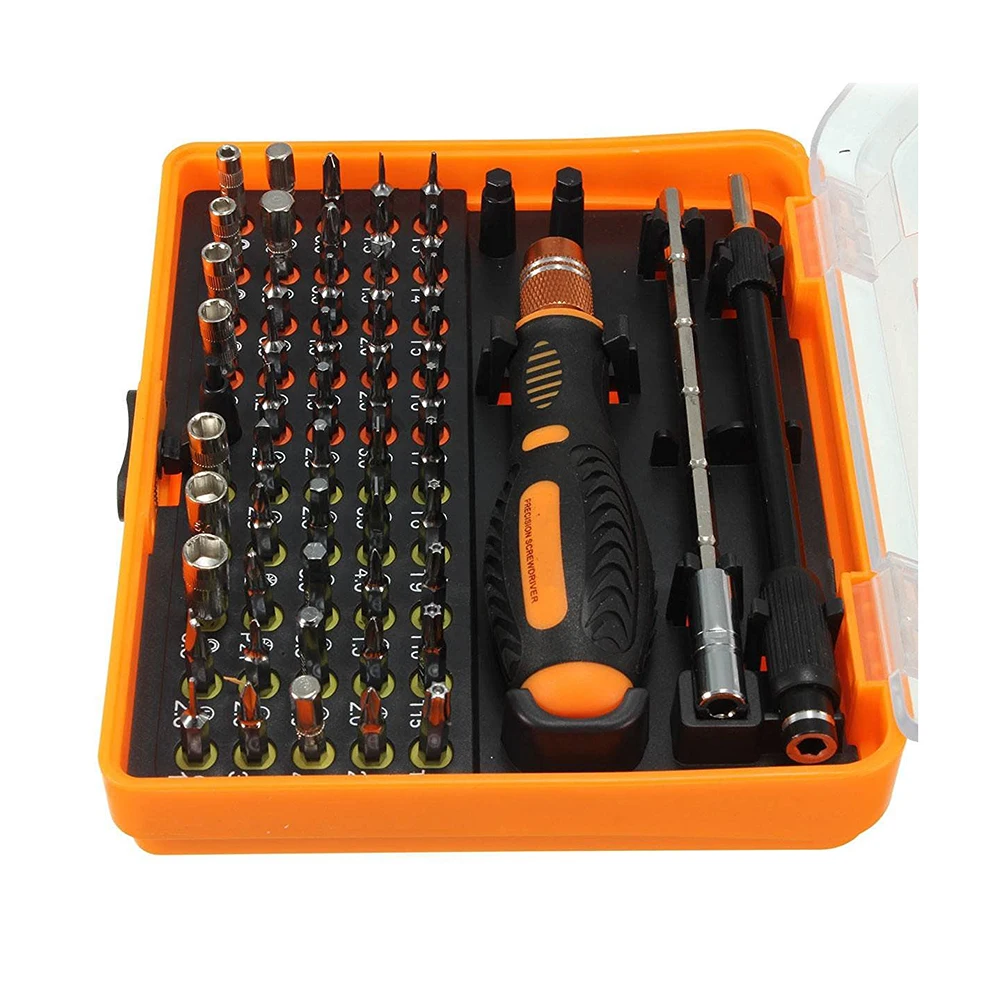 Professional Kit 53 in 1 Multi-Bit Tool Precision Screwdriver Tweezers for Telephone DIY Reparation
Professional Kit 53 in 1 Multi-Bit Tool Precision Screwdriver Tweezers for Telephone DIY Reparation