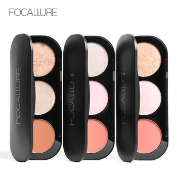 FOCALLURE 3 colors Face Blush Natural Cheek Highlighter Bronzer Makeup Blusher Palette Easy to wear
FOCALLURE 3 colors Face Blush Natural Cheek Highlighter Bronzer Makeup Blusher Palette Easy to wear
