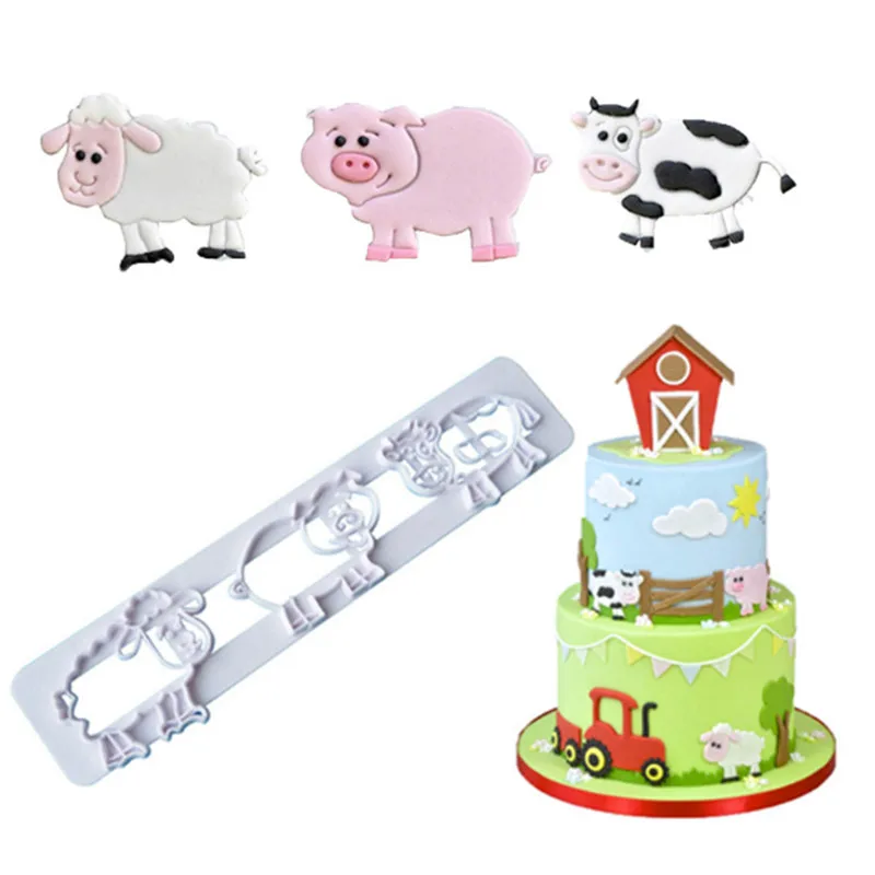 Cute Animals Cookie Mold Pig Cow Sheep Sugar Craft Cookie Pastry Biscuit Cutter Fondant Cake Decorating Mold Silicone Molds
Cute Animals Cookie Mold Pig Cow Sheep Sugar Craft Cookie Pastry Biscuit Cutter Fondant Cake Decorating Mold Silicone Molds