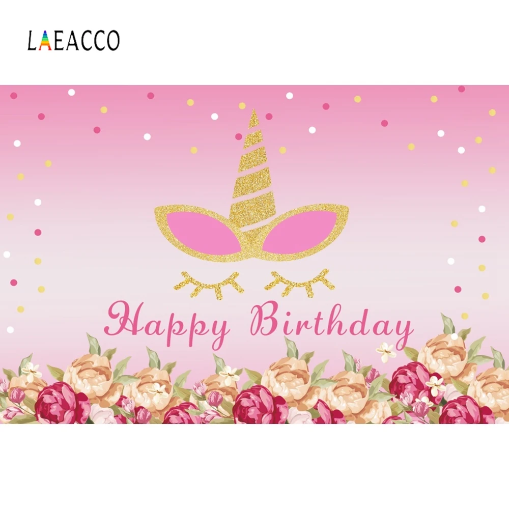 Laeacco Cartoon Unicorn Happy Birthday Pink Gradient Photography Background Customized Photographic Backdrops For Photo Studio
Laeacco Cartoon Unicorn Happy Birthday Pink Gradient Photography Background Customized Photographic Backdrops For Photo Studio