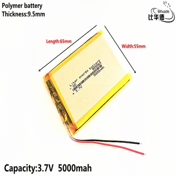 Liter energy battery Good Qulity 3.7V,5000mAH,955565 Polymer lithium ion / Li-ion battery for TOY,POWER BANK,GPS,mp3,mp4
Liter energy battery Good Qulity 3.7V,5000mAH,955565 Polymer lithium ion / Li-ion battery for TOY,POWER BANK,GPS,mp3,mp4