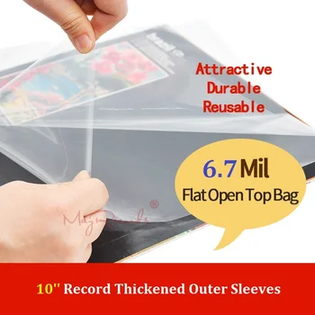25 Flat Open Top Bag 6.7Mil Strong Cover Plastic Vinyl Record Outer Sleeves for 10'' Record Cover
25 Flat Open Top Bag 6.7Mil Strong Cover Plastic Vinyl Record Outer Sleeves for 10'' Record Cover