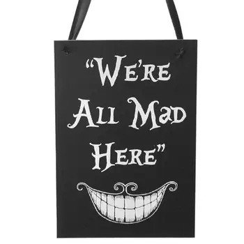 Halloween Party Decoration Supplies We are All Mad HereRustic Wooden Wall Sign Haing Board Halloween Party Favor Gifts
Halloween Party Decoration Supplies We are All Mad HereRustic Wooden Wall Sign Haing Board Halloween Party Favor Gifts