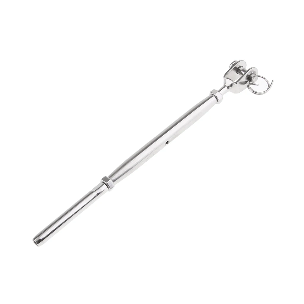 Stainless Steel 316 Turnbuckle Hand Swage Tensioner Cable Railing With Lag Screw