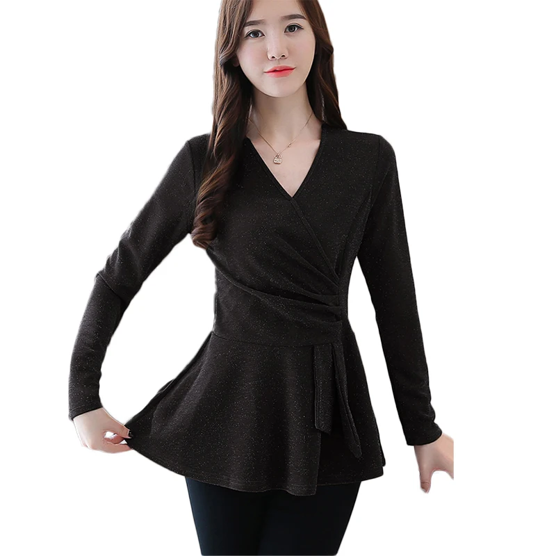 Women Tops And Blouses Feminine Blouse Clothes Stylish Korean Fashion Clothing Ladies Long Sleeve Cotton V-Neck Slim Wild 252
Women Tops And Blouses Feminine Blouse Clothes Stylish Korean Fashion Clothing Ladies Long Sleeve Cotton V-Neck Slim Wild 252