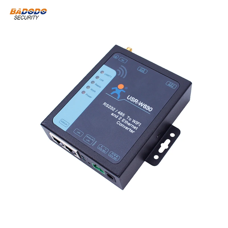 Serial port RS232 RS485 to WIFI Ethernet Converter server USR-W630 2 Ethernet ports Support Modbus RTU to TCP (USR-WiFi232-630)
Serial port RS232 RS485 to WIFI Ethernet Converter server USR-W630 2 Ethernet ports Support Modbus RTU to TCP (USR-WiFi232-630)