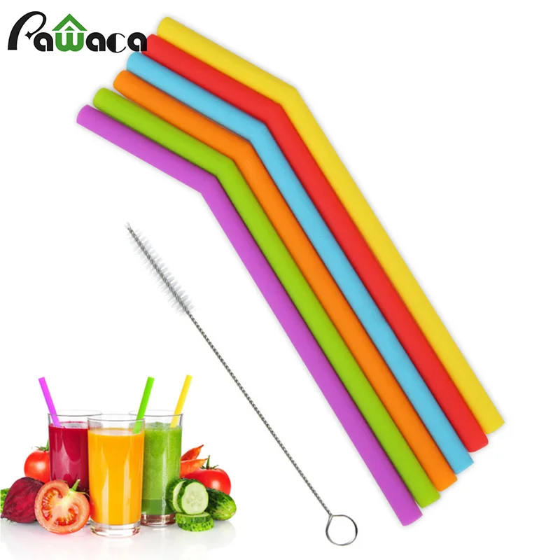 6Pcs Reusable Silicone Drinking Straws Set, Long Flexible Straws with Cleaning Brushes for 20 oz Tumbler Bar Party Straws
6Pcs Reusable Silicone Drinking Straws Set, Long Flexible Straws with Cleaning Brushes for 20 oz Tumbler Bar Party Straws