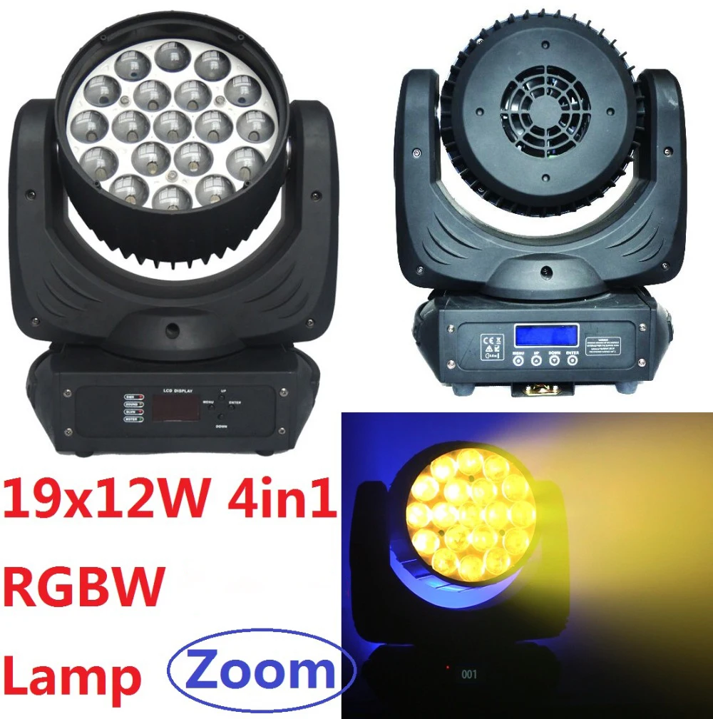Newest RGBW 4-In-1 19x12W Zoom LED Moving Head Beam Wash Light Stage Effect DJ DMX Disco Luces Discoteca Strobe Party Lights
Newest RGBW 4-In-1 19x12W Zoom LED Moving Head Beam Wash Light Stage Effect DJ DMX Disco Luces Discoteca Strobe Party Lights