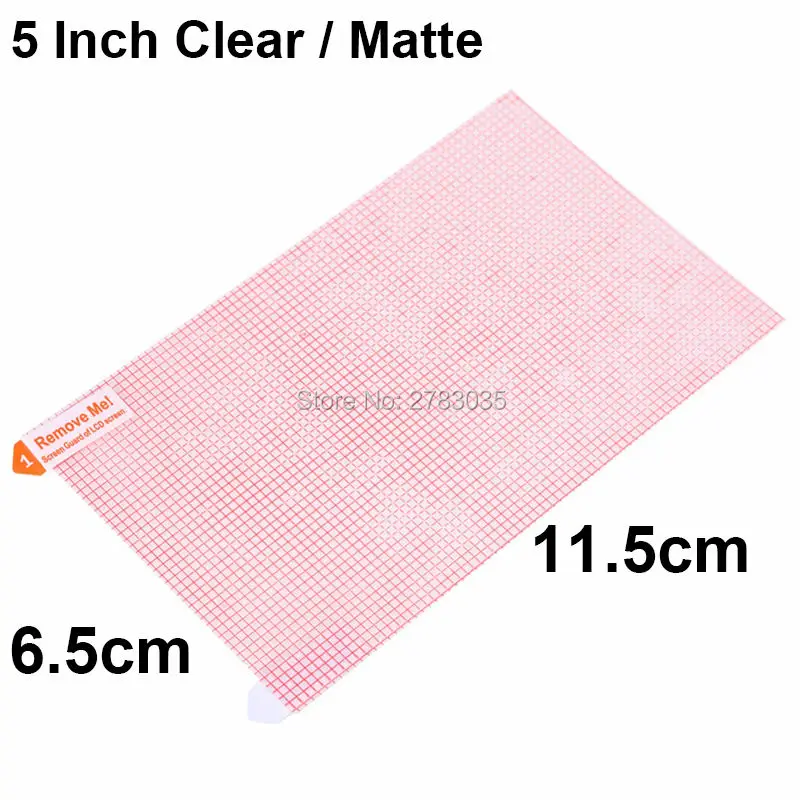 5 Inch 6.5cm*11.5cm Universal Clear Glossy / Anti-Glare Matte DIY Grid Screen Protector Protective Film Guard For 5.0" Phone GPS
5 Inch 6.5cm*11.5cm Universal Clear Glossy / Anti-Glare Matte DIY Grid Screen Protector Protective Film Guard For 5.0" Phone GPS