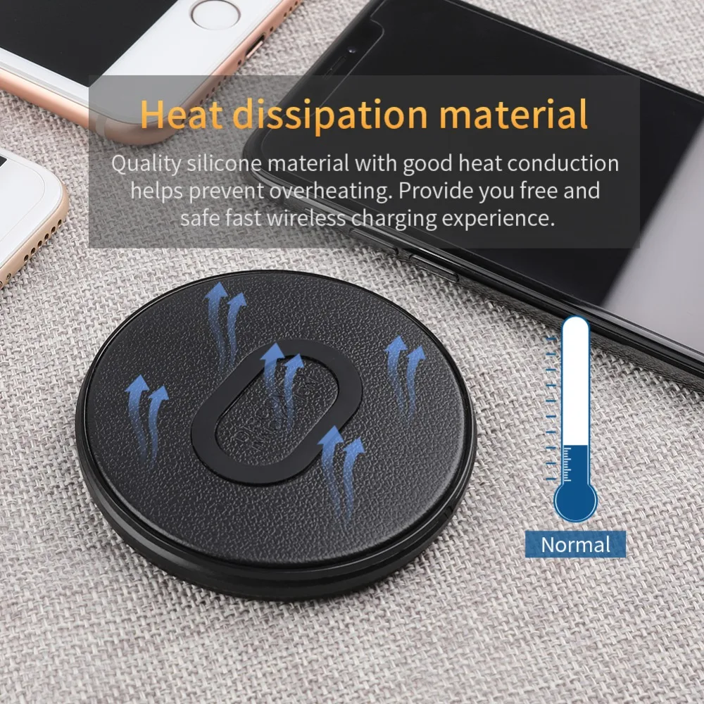 Nillkin Mini 10W Fast QI Wireless Charger Charging Pad for Samsung Galaxy S10/ S10+ / S9+/S9 S6 for iPhone Xs Max X for Xiaomi 9 6