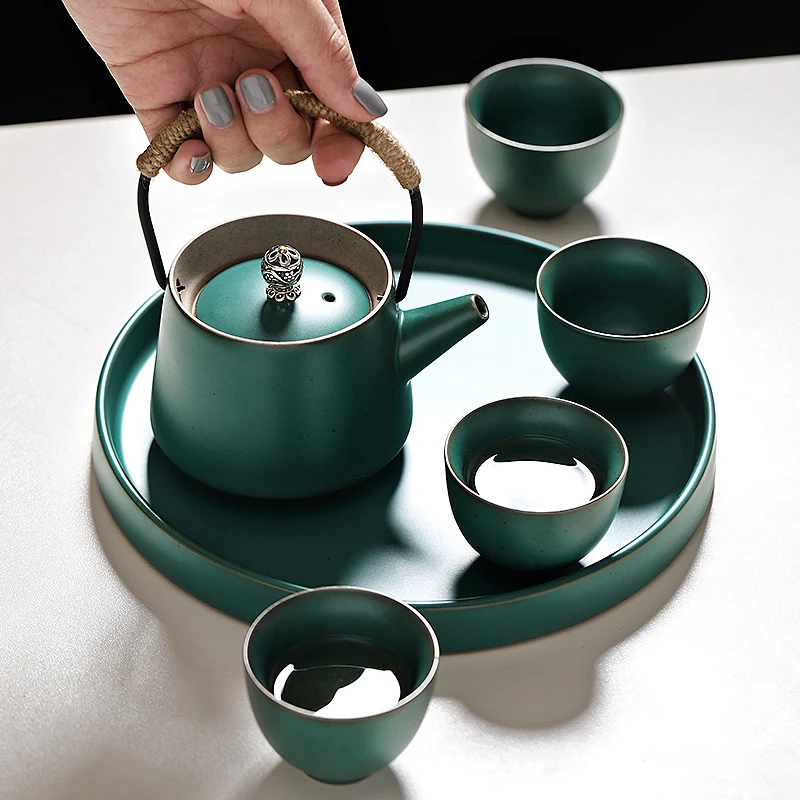 6PCS/Set Ceramic Kung Fu Tea Set Tea Tray Teapot 4PCS Tea Cup Chinese Gift High End Chinese Tea Drinkware
6PCS/Set Ceramic Kung Fu Tea Set Tea Tray Teapot 4PCS Tea Cup Chinese Gift High End Chinese Tea Drinkware