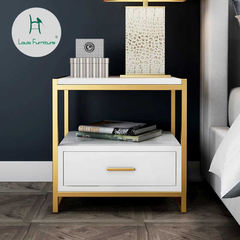 Louis Fashion Nightstands Bedside cabinet iron art simple modern simple bedroom bedside accommodation mini storage
Louis Fashion Nightstands Bedside cabinet iron art simple modern simple bedroom bedside accommodation mini storage