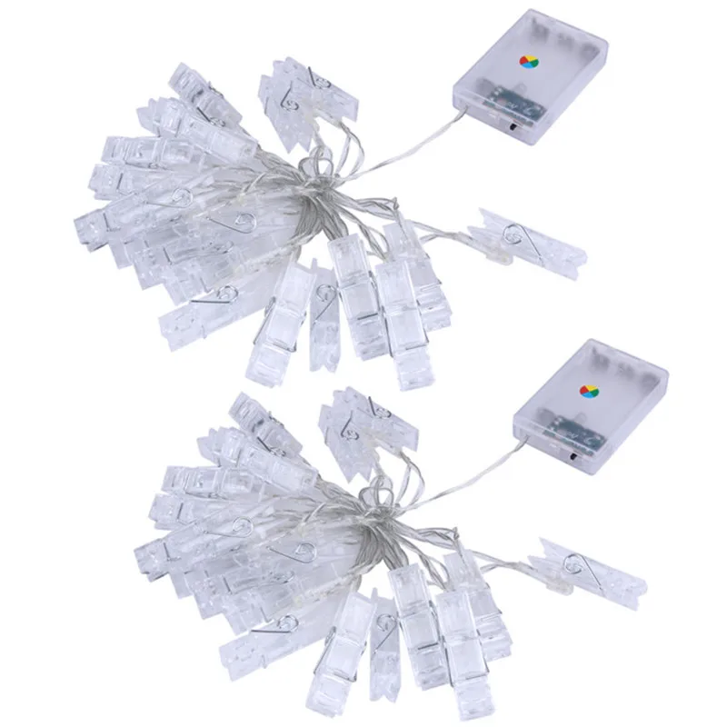 2m 20led Card Photo Clip 3AA battery String Lights Colorful Crystal Festival Party Wedding Fairy Lamp Home Decoration Lights
2m 20led Card Photo Clip 3AA battery String Lights Colorful Crystal Festival Party Wedding Fairy Lamp Home Decoration Lights