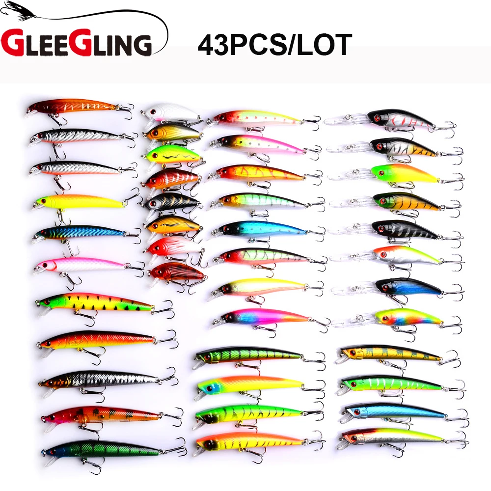 Winter Fishing Tackle Wholesale Minnow Lures 43/122/280pcs/lot Fly Fishing Material Lure Kit Set Crank Bait Carp Fishing Lure
Winter Fishing Tackle Wholesale Minnow Lures 43/122/280pcs/lot Fly Fishing Material Lure Kit Set Crank Bait Carp Fishing Lure