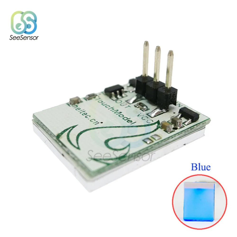 5 шт./лот 2 7 6 в емкостный сенсорный кнопочный модуль переключателя для Arduino синяя