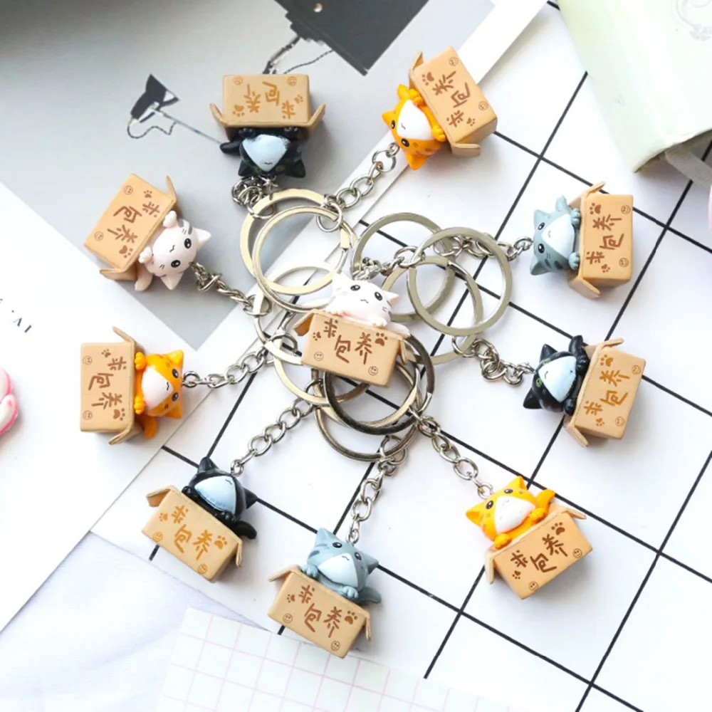 Cartoon animal series cat keychain gato kitten fashion funny cute pendants key chains porte clefs sleutelhanger kids gifts toys
Cartoon animal series cat keychain gato kitten fashion funny cute pendants key chains porte clefs sleutelhanger kids gifts toys