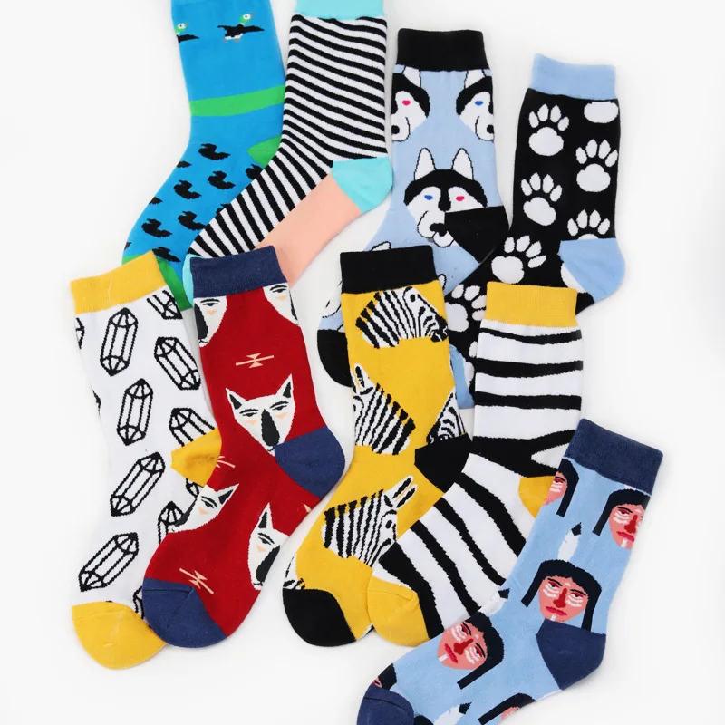 FOURETAW 1 Pair Street Fashion Japanese Harajuku Style Zebra Stripe Fox Pattern Cotton Personality Love Unisex Mens Socks
FOURETAW 1 Pair Street Fashion Japanese Harajuku Style Zebra Stripe Fox Pattern Cotton Personality Love Unisex Mens Socks