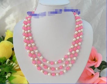 Women Gift word Love shippingstunning 3rows 8mm round white freshwater pearls pink GEM necklace g738 women wedding Noble style
Women Gift word Love shippingstunning 3rows 8mm round white freshwater pearls pink GEM necklace g738 women wedding Noble style