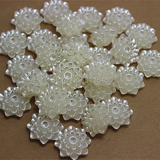 21mm 10pcs Resin ABS imitation Lotus pearl flower designed flat back cabochon pearls beads for DIY decoration
21mm 10pcs Resin ABS imitation Lotus pearl flower designed flat back cabochon pearls beads for DIY decoration