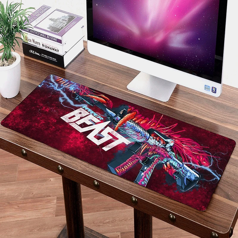 

70*30cm M4A1 mouse pad mat for CSGO skins Hyper beast gaming mousepad for CS: GO game gamer keyboard loptop notbook mat locked