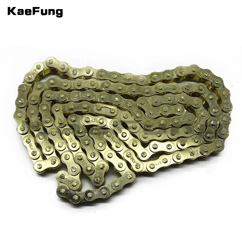 Motorcycle pit dirt parts 428 102 LINKS GOLD CHAIN FOR PIT PRO DIRT BIKE ATV QUAD 125cc 140cc 150cc
Motorcycle pit dirt parts 428 102 LINKS GOLD CHAIN FOR PIT PRO DIRT BIKE ATV QUAD 125cc 140cc 150cc