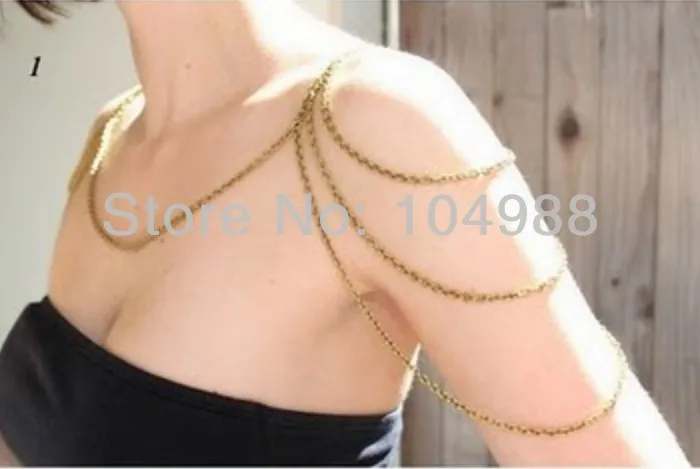 FREE SHIPPING New STYLE BY-100 FASHION WOMEN GOLD COLOUR ALLOY METAL CHAIN DOUBLE SHOULDERS CHAINS JEWELRY Body Chains Jewelry
FREE SHIPPING New STYLE BY-100 FASHION WOMEN GOLD COLOUR ALLOY METAL CHAIN DOUBLE SHOULDERS CHAINS JEWELRY Body Chains Jewelry