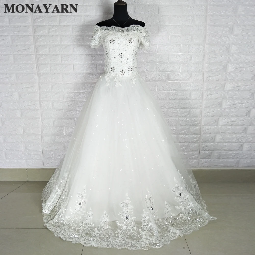 Свадебное платье Vestido De Noiva белое пикантное кружевное свадебное принцессы с