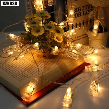 KZKRSR 1M 10LEDS 2M 20LEDS Card Photo Garland Clip String Lights for New Year Christmas Festival Party Wedding Home Decoration 
KZKRSR 1M 10LEDS 2M 20LEDS Card Photo Garland Clip String Lights for New Year Christmas Festival Party Wedding Home Decoration