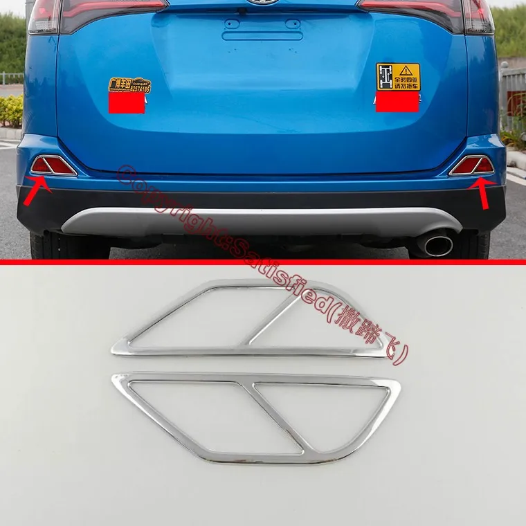 

ABS Chrome Rear Fog Light Lamp Cover Trim For Toyota RAV4 2016 2017 Car Accessories Stickers W4