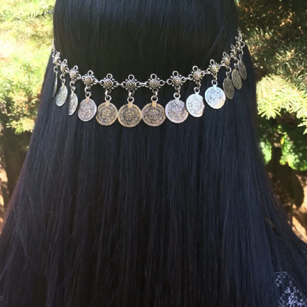 Hair Head Accessories Vintage Coins Flower hairgrip Chain Jewelry Boho Women Mysterious Silver Wedding Headdress
Hair Head Accessories Vintage Coins Flower hairgrip Chain Jewelry Boho Women Mysterious Silver Wedding Headdress