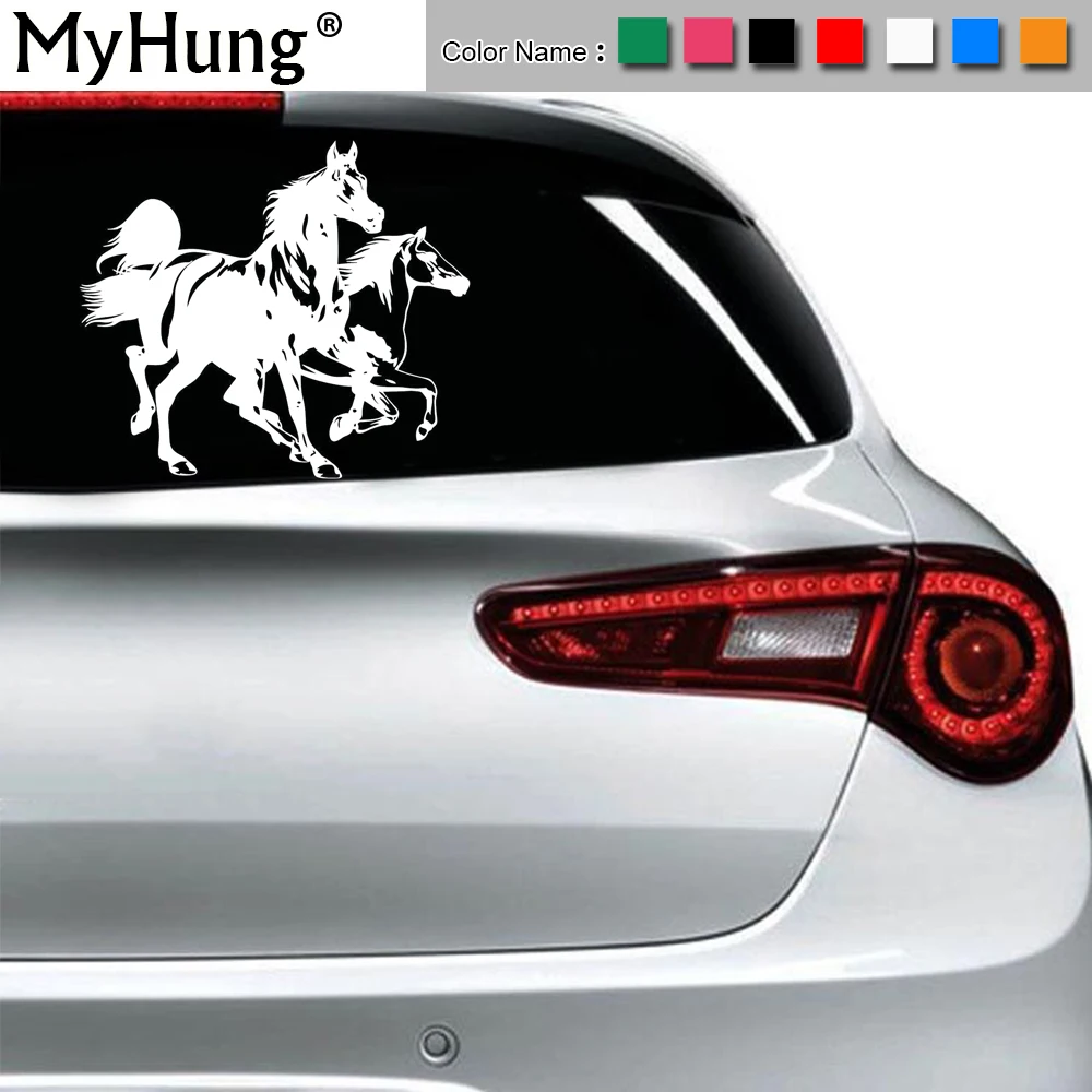 21*18.3CM Two Running Horses Car Stickers Animal Cartoon Sticker For Universal Car Vinyl Decals Window Accessories Car Styling
21*18.3CM Two Running Horses Car Stickers Animal Cartoon Sticker For Universal Car Vinyl Decals Window Accessories Car Styling