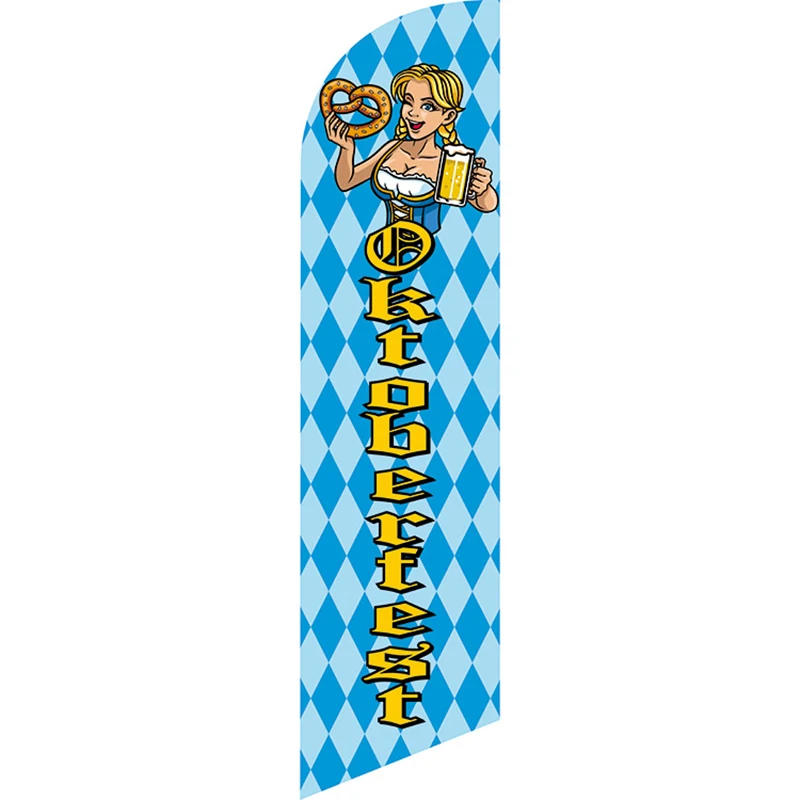 Factory Direct Sale Custom Oktoberfest Feather Flag 110g Knitted Polyester Feather Flag Single Sided Outside
Factory Direct Sale Custom Oktoberfest Feather Flag 110g Knitted Polyester Feather Flag Single Sided Outside