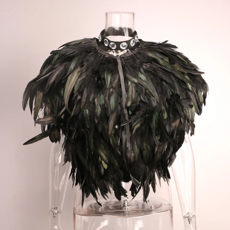 New Design Peacock Feather Cape Coat Women Elegant Short Paragraph Props Dance Fur Vest Waistcoat Shawl High-grade Vest 6Q0346
New Design Peacock Feather Cape Coat Women Elegant Short Paragraph Props Dance Fur Vest Waistcoat Shawl High-grade Vest 6Q0346