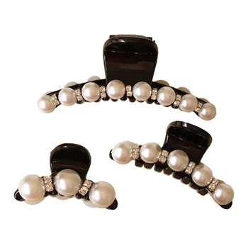 Hot S M L Plastic Elastic Barrette Fashion Crab Hair Claws Imitation Pearl Lady Headwear Accessories for Women Hairpins
Hot S M L Plastic Elastic Barrette Fashion Crab Hair Claws Imitation Pearl Lady Headwear Accessories for Women Hairpins