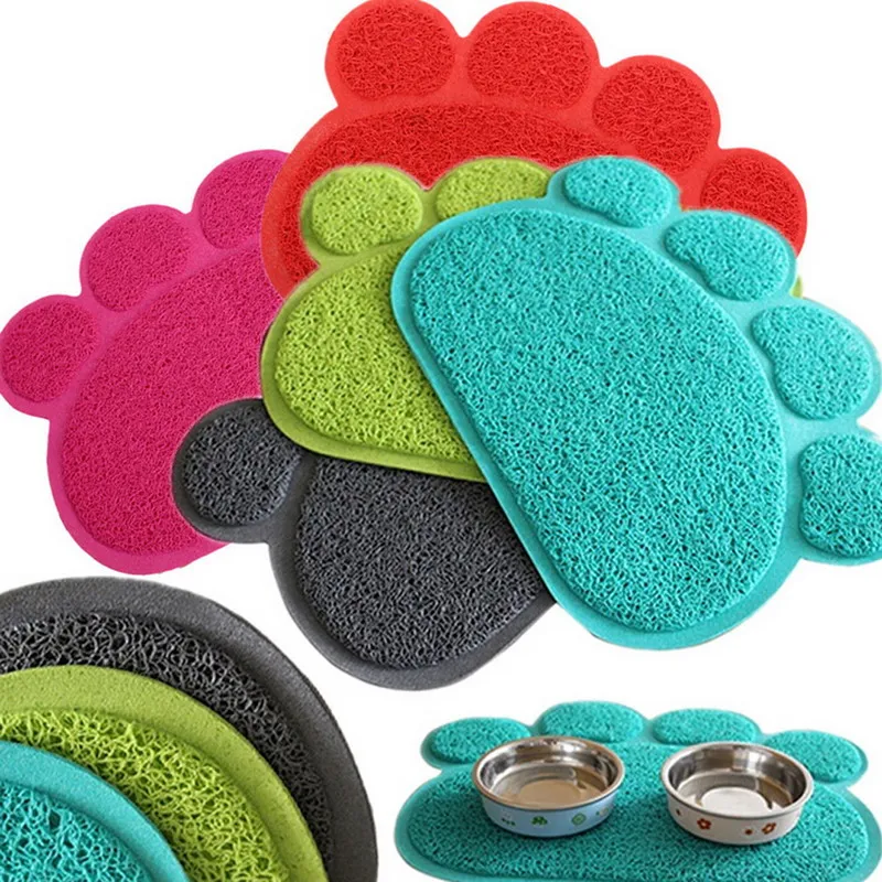 Hot Selling 15.7' Dog Puppy Paw Shape Placemat Pet Cat Dish Bowl Feeding Food PVC Mat
Hot Selling 15.7' Dog Puppy Paw Shape Placemat Pet Cat Dish Bowl Feeding Food PVC Mat