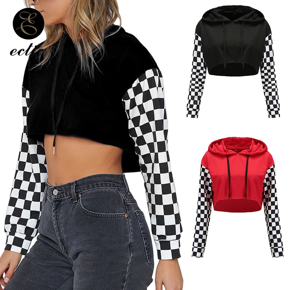 Checkerboard Hoodie Plaid Sweatshirt Crop Top Poleron Mujer 2019 Harajuku Punk Hooded Long Sleeve Reglan Hoodie Drawstring Women
Checkerboard Hoodie Plaid Sweatshirt Crop Top Poleron Mujer 2019 Harajuku Punk Hooded Long Sleeve Reglan Hoodie Drawstring Women