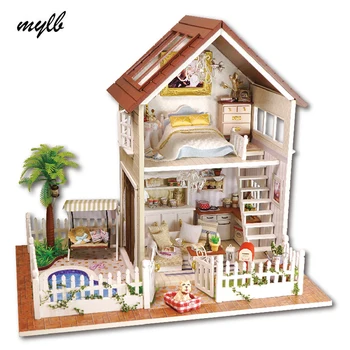 drop shipping Doll house furniture miniatura diy doll houses miniature dollhouse wooden handmade toys for children birthday gift 
drop shipping Doll house furniture miniatura diy doll houses miniature dollhouse wooden handmade toys for children birthday gift