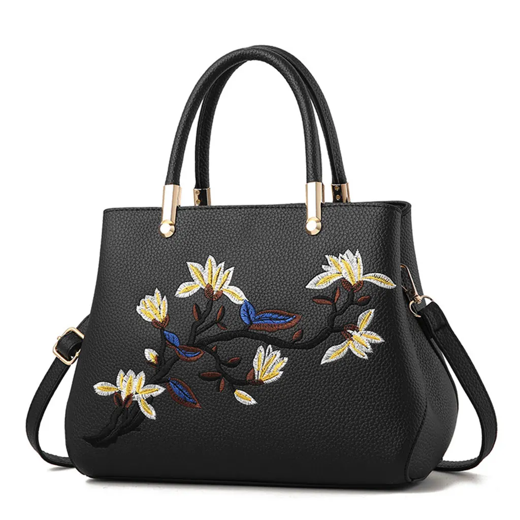 High Quality Women Leather Ladies Handbag Tote Embroidery Flower Crossbody Shoulder Bag Purse Satchel Top Handle Bags
High Quality Women Leather Ladies Handbag Tote Embroidery Flower Crossbody Shoulder Bag Purse Satchel Top Handle Bags