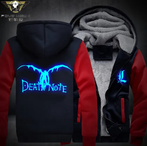 Dropshiping USA size New Death Note Warm Jacket Sweatshirts Thicken Hoodie Coat Casual Clothing
Dropshiping USA size New Death Note Warm Jacket Sweatshirts Thicken Hoodie Coat Casual Clothing