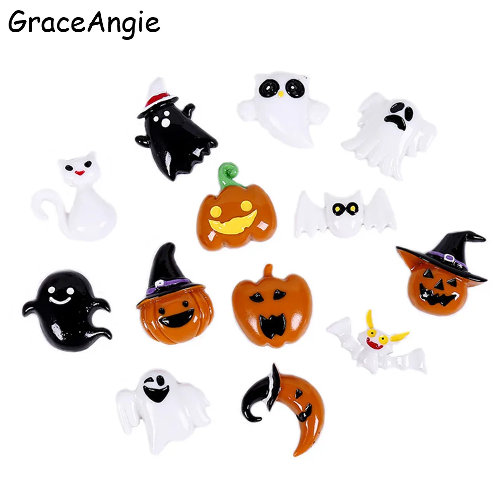 20pcs Slime Charms Halloween Ghost Pumpkin specter Bat Party Dec Resin Flatback of Slime Beads for Ornament Scrapbook DIY Crafts
20pcs Slime Charms Halloween Ghost Pumpkin specter Bat Party Dec Resin Flatback of Slime Beads for Ornament Scrapbook DIY Crafts