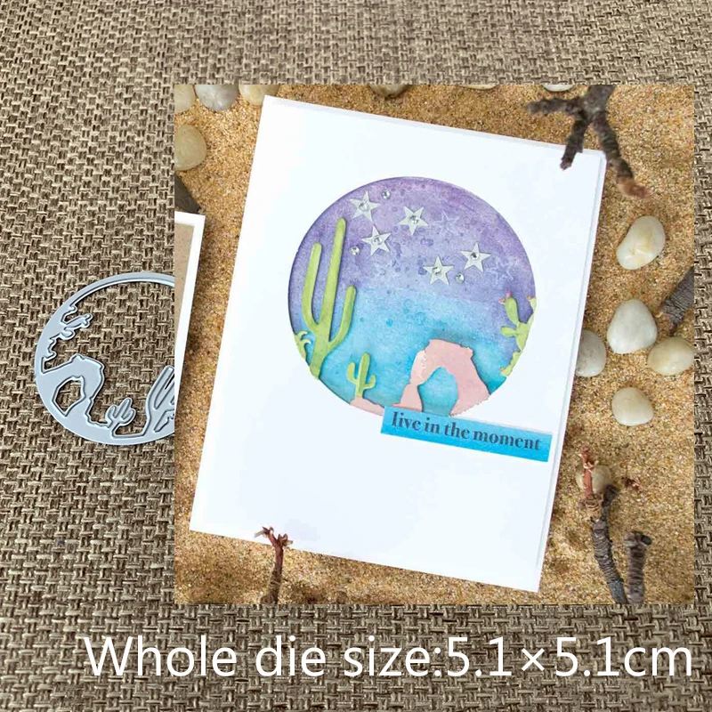 XLDesign Craft Metal Cutting Die cut die Desert cactus round circle Scrapbooking Album Paper DIY Card Craft Embossing Die Cuts
XLDesign Craft Metal Cutting Die cut die Desert cactus round circle Scrapbooking Album Paper DIY Card Craft Embossing Die Cuts