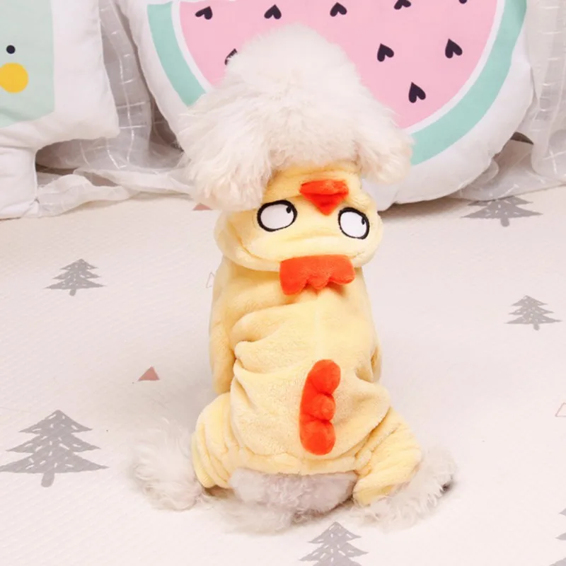 Pet Cats Dogs Winter Coats Jackets Flannel Four Legs Costume For Dogs Puppy Thickened Hoodie Coat Yellow Chicken W1
Pet Cats Dogs Winter Coats Jackets Flannel Four Legs Costume For Dogs Puppy Thickened Hoodie Coat Yellow Chicken W1