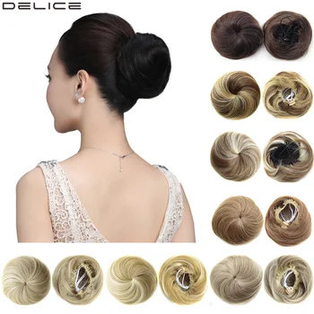 Delice Women's Synthetic Straight Donut Chignon Elastic Rubber Band Drawstring Clip In Hair Buns Hairpieces
Delice Women's Synthetic Straight Donut Chignon Elastic Rubber Band Drawstring Clip In Hair Buns Hairpieces