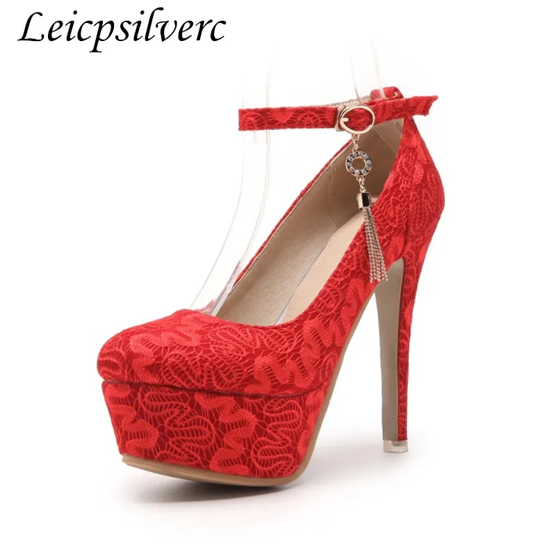 Promotional products Spring and autumn fashion popular Sexy Fine with High heels Wedding shoes Buckle Women's shoes Big size 48
Promotional products Spring and autumn fashion popular Sexy Fine with High heels Wedding shoes Buckle Women's shoes Big size 48