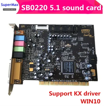 Original innovation 5.1 sound card SB0220 sound card support KX drive, K song debugging support win10
Original innovation 5.1 sound card SB0220 sound card support KX drive, K song debugging support win10